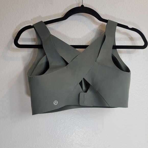 Olive Lululemon Seamless Sports Bra - Picture 2 of 4